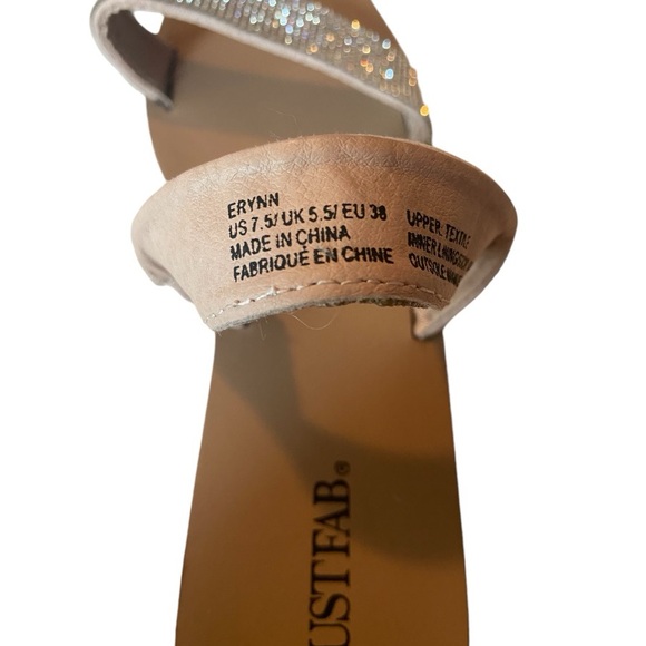 NWOT! Sandals with Embellished Straps - Picture 7 of 9